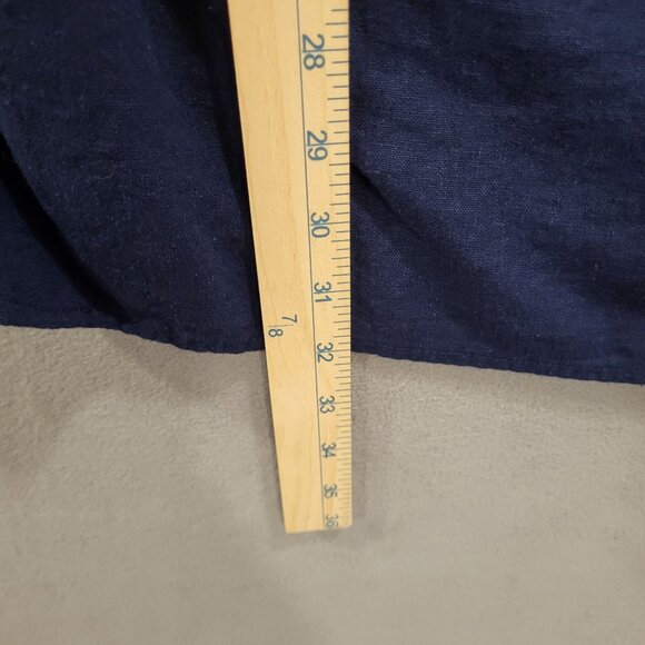 Old Navy‎ Linen-Blend Dress Womens Size Large Ruffle Off-Shoulder Beach Summer - Picture 5 of 5